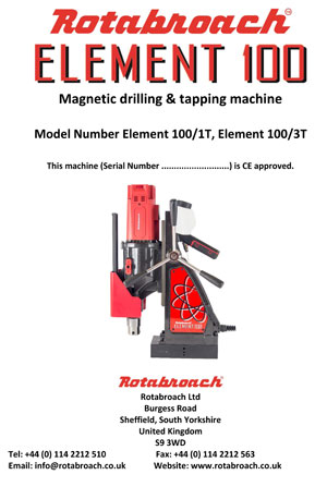 Hướng dẫn sử dụng máy khoan từ Raptor Element-100 châu Âu