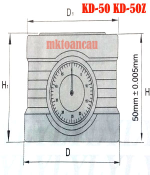 Kích thước đồng hồ set dao trục Z
