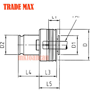 Bầu kẹp mũi ta rô lắp nhanh Trademax Đài Loan