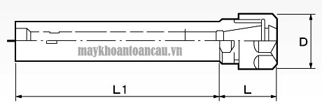 Kích thước chuôi cán tru C20 C25 đầu kẹp ER16, ER20 ER25
