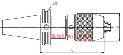 kích thước đuôi cán đầu khoan CAT30, CAT40, CAT50