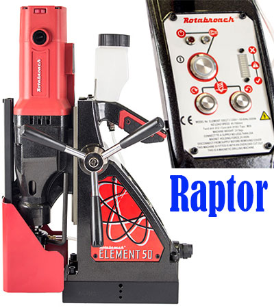 Máy khoan từ Raptor Anh Quốc